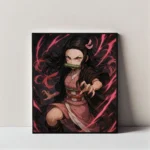 Nezuko Kamado Fierce Demon Slayer | Wall Art Frame