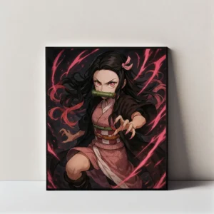 Nezuko Kamado Fierce Demon Slayer | Wall Art Frame