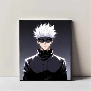 Satoru Gojo Blindfold Jujutsu Kaisen Wall Art Frame