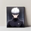 Satoru Gojo Minimalist Blindfold | Wall Art Frame