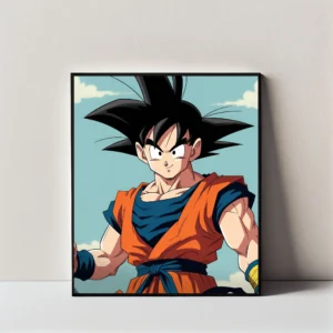 Son Goku Classic Smirk Wall Art Frame – Dragon Ball Z