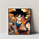 Son Goku Combat Ready | Wall Art Frame