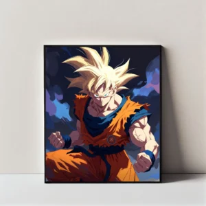 Son Goku Super Saiyan Wall Art Frame