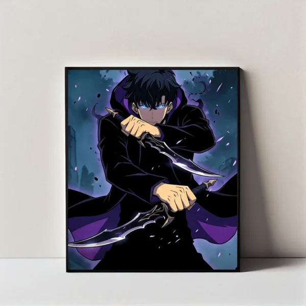Sung Jinwoo Dual Daggers | Wall Art Frame