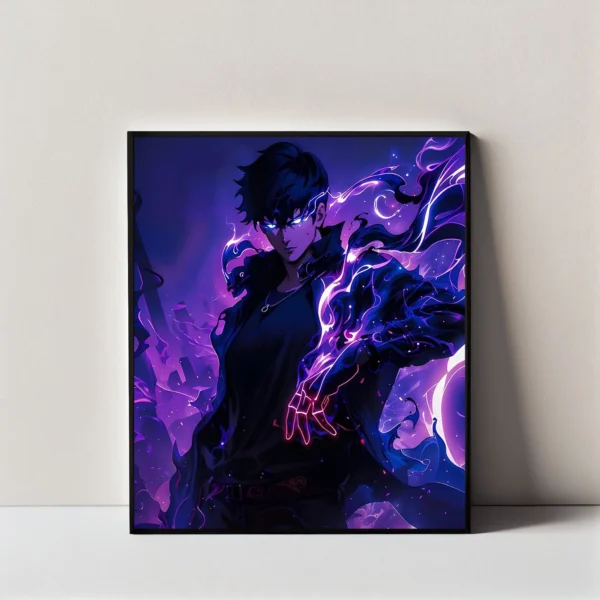 Sung Jinwoo Glowing Eye | Wall Art Frame
