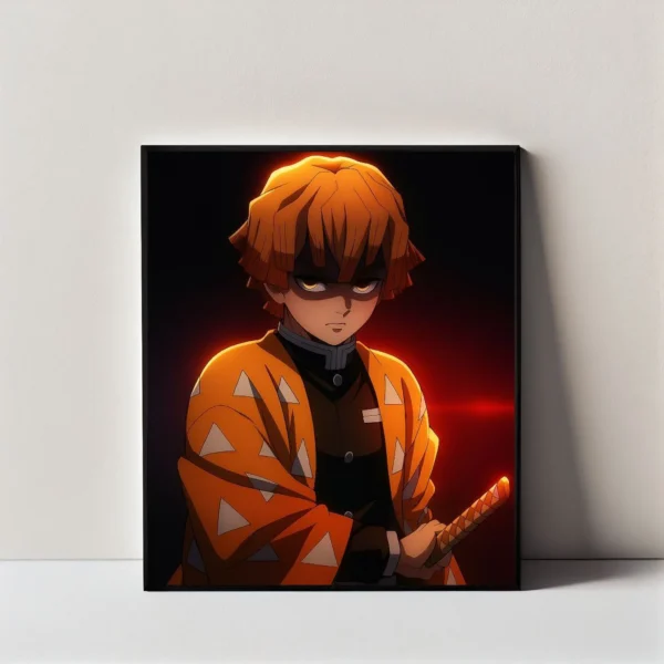 Zenitsu Agatsuma Demon Slayer Wall Art Frame